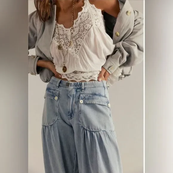 Free People Light Blue Jeans